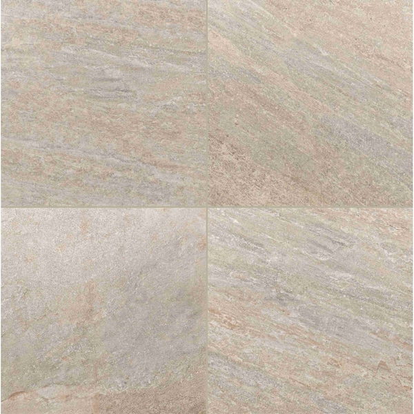 Quartz Beige 24 in.  X 24 in.   Porcelain Paver Floor Tile, 2PK